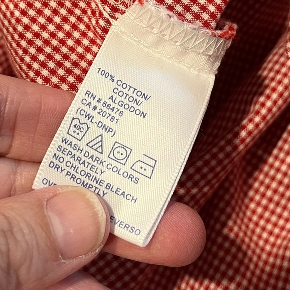 ❤️TOMMY HILFIGER Red & White Mini Skirt - Size 16 - Picture 2 of 9